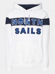 North Sails Bluza 691250 Biały Regular Fit. Białe bluzy North Sails, m, bez wzorów, z bawełny, bez kaptura. Za 339.99 zł.