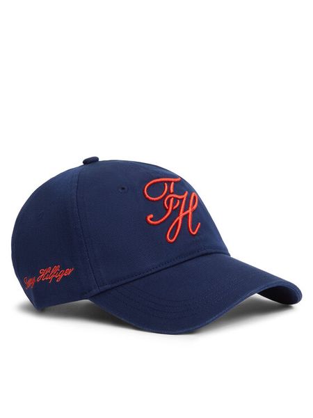 Tommy Hilfiger Czapka z daszkiem Logo Embroidery Baseball Cap AM0AM14120 Granatowy. Niebieskie czapki z daszkiem Tommy Hilfiger, bez wzorów, z bawełny. Za 209.99 zł.