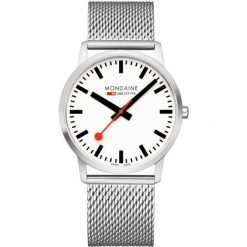 Zegarek męski Mondaine A638.30350.16SBZ, Quartz, 40mm, 3ATM. Szare zegarki mondaine, ze stali. Za 1,513.15 zł.