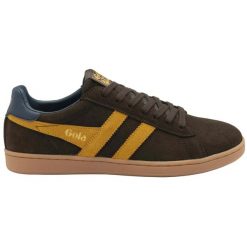 Sneakersy Gola Equipe II. Brązowe buty sportowe casual Gola, bez wzorów, bez zapięcia. Za 380.05 zł.