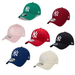 Czapka baseballowa New York Yankees. Czerwone czapki z daszkiem New Era, bez wzorów. Za 231.50 zł.