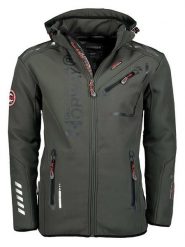 Geographical Norway Kurtka softshellowa "Royaute" w kolorze czarnym rozmiar: 3XL. Czarne kurtki outdoor i hardshell Geographical Norway, xl, bez wzorów, z materiału, bez kaptura. Za 202.03 zł.