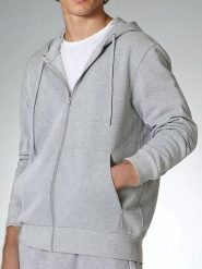 Bluza z kapturem - szary. Szare bluzy z kapturem Sinsay, l, bez wzorów, z bawełny, z kapturem. Za 49.99 zł.