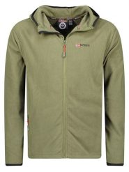 Geographical Norway Kurtka polarowa "Unicia" w kolorze khaki rozmiar: S. Brązowe kurtki Geographical Norway, s, bez wzorów, z materiału, bez kaptura. Za 92.21 zł.