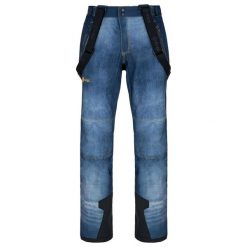 Męskie softshellowe spodnie narciarskie Kilpi JEANSO-M. Niebieskie spodnie narciarskie i snowboardowe Kilpi, m, bez wzorów, narciarskie. Za 422.05 zł.
