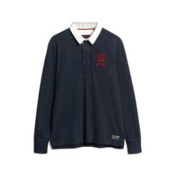 Polo Superdry Vintage Athletic. Niebieskie koszulki polo sportowe Superdry, m, bez wzorów, bez kołnierzyka, bez ramiączek. Za 284.00 zł.