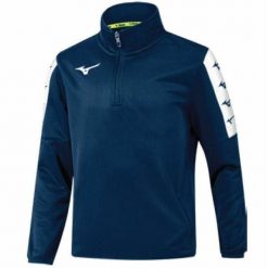 Bluza Mizuno Nara TT. Niebieskie bluzy Mizuno, bez wzorów, bez kaptura. Za 180.00 zł.