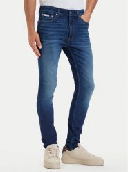 Calvin Klein Jeans Jeansy LV04RH754G Granatowy Skinny Fit. Niebieskie jeansy Calvin Klein Jeans, m. Za 409.99 zł.
