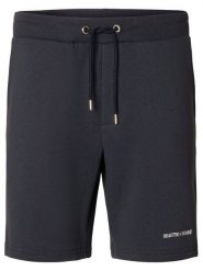 SELECTED HOMME Szorty dresowe w kolorze antracytowym rozmiar: XL. Czarne krótkie spodenki sportowe Selected Homme, xl, bez wzorów, z dresówki. Za 83.42 zł.