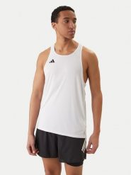 Adidas Koszulka techniczna Adizero Essentials IX2853 Biały Slim Fit. Białe t-shirty sportowe Adidas, bez wzorów, z syntetyku, bez ramiączek, do biegania. Za 109.99 zł.