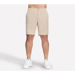 Spodenki Męskie Skechers. Brązowe szorty Skechers, m, bez wzorów. Za 175.99 zł.