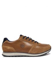 Bugatti Sneakersy 333-A021L-1450 Brązowy. Brązowe buty sportowe casual Bugatti, bez wzorów, ze skóry, bez zapięcia. Za 299.99 zł.