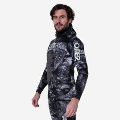 Kurtka do łowiectwa podwodnego Omer Blackstone z neoprenu 5 mm. Kurtki OMER, s, bez wzorów, z materiału, bez kaptura. Za 499.99 zł.