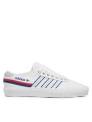 Adidas Sneakersy Delpala FV0639 Biały. Białe buty sportowe casual Adidas, bez wzorów, z materiału, bez zapięcia. Za 179.99 zł.
