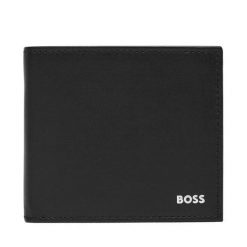 Duży Portfel Męski BOSS. Czarne portfele Boss, bez wzorów. Za 379.99 zł.