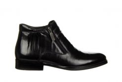 Trzewiki John Doubare H35B-50-183 Black 104233, Czarny, Skóra naturalna - 44. Czarne botki sznurowane John Doubare, na zimę, bez wzorów, z gumy, bez obcasa, bez zapięcia. W wyprzedaży za 499.00 zł.