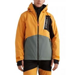 Płaska kurtka narciarska męska O'Neill Jigsaw. Brązowe kurtki narciarskie i snowboardowe O'Neill, m, bez wzorów, narciarskie. Za 939.00 zł.