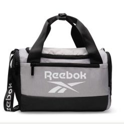 Torba sportowa Reebok. Szare torby sportowe Reebok, bez wzorów, małe. Za 119.99 zł.