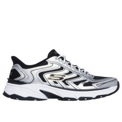 Sneakersy Skechers Stamina Sport. Czarne buty sportowe casual Skechers, bez wzorów, bez zapięcia. W wyprzedaży za 370.00 zł.