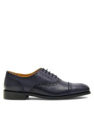 Gino Rossi Półbuty FLAVIO-03 124AM Granatowy. Niebieskie eleganckie półbuty Gino Rossi, bez wzorów, ze skóry, bez obcasa, bez zapięcia. Za 279.99 zł.
