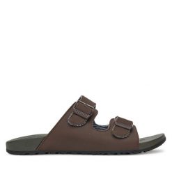 Klapki Skechers. Brązowe klapki Skechers. Za 169.99 zł.