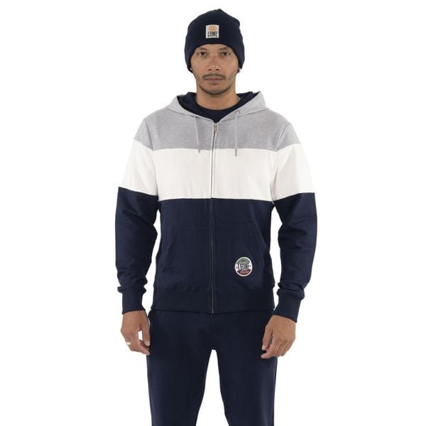 Bluza wygodna z bawełna z kaptur na co dzień. Szare bluzy LEONE 1947 APPAREL, bez wzorów, z bawełny, bez kaptura. W wyprzedaży za 191.56 zł.