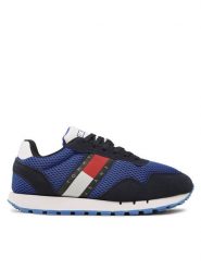 Tommy Jeans Sneakersy Retro Runner Mesh EM0EM01172 Granatowy. Niebieskie buty sportowe casual Tommy Jeans, bez wzorów, z jeansu, bez zapięcia. Za 259.99 zł.