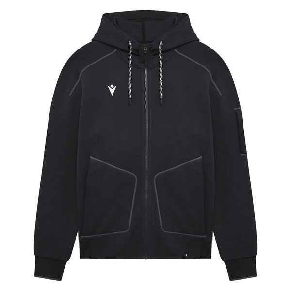 Bluza z kapturem Macron Icon Skiros. Czarne bluzy z kapturem Macron, m, bez wzorów, z bawełny, z kapturem. Za 392.50 zł.
