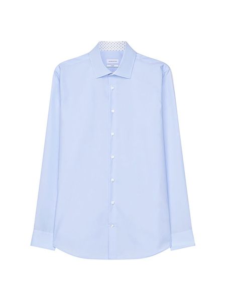 Seidensticker Koszula - Slim fit - w kolorze błękitnym rozmiar: 38. Niebieskie koszule Seidensticker, bez wzorów, z bawełny, bez kołnierzyka, bez ramiączek. Za 113.36 zł.