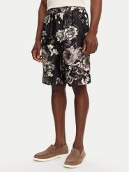 Dolce&Gabbana Szorty materiałowe GV37AT IS1VS Czarny Regular Fit. Czarne szorty Dolce&Gabbana, m, bez wzorów, z jedwabiu. Za 3,869.00 zł.