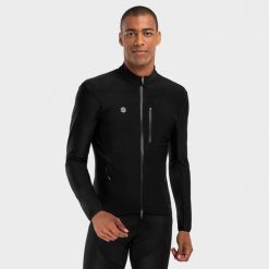 Kurtka rowerowa softshell męska J3 Seymour. Czarne kurtki SIROKO, l, bez wzorów, z softshellu, bez kaptura. Za 382.00 zł.