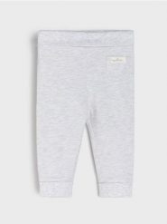 Legginsy z gumką w pasie - szary. Szare legginsy długie sportowe Sinsay, l, bez wzorów. W wyprzedaży za 6.99 zł.
