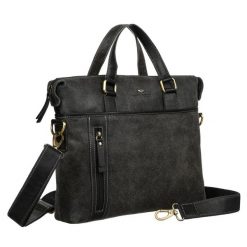 Torba męska Peterson PTN 717-SCC czarna. Czarne torby na laptopa Peterson. Za 349.99 zł.