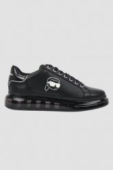 KARL LAGERFELD Czarne męskie sneakersy skórzane Kapri Kushion NFT, Rozmiar 42. Czarne buty sportowe casual KARL LAGERFELD, bez wzorów, bez zapięcia. W wyprzedaży za 859.99 zł.