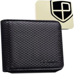 Portfel męski Peterson PTN EH-01Z czarny. Czarne portfele Peterson, bez wzorów. Za 69.99 zł.