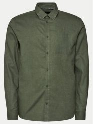 INDICODE Koszula Globe 20-315 Zielony Regular Fit. Zielone koszule INDICODE, m, bez wzorów, z bawełny, bez kołnierzyka, bez ramiączek. Za 99.99 zł.