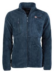 Geographical Norway Kurtka polarowa "Upload" w kolorze granatowym rozmiar: 3XL. Niebieskie kurtki Geographical Norway, xl, z aplikacjami, z polaru, bez kaptura. Za 144.24 zł.