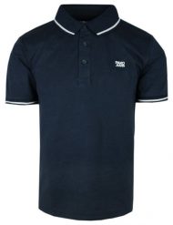 Klasyczna Koszulka Polo, Męska - Pako Jeans - Granatowa. Niebieskie koszulki polo Pako Jeans, m, bez wzorów, z bawełny, bez kołnierzyka, bez ramiączek. Za 115.00 zł.