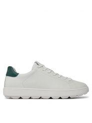 Geox Sneakersy U Spherica Ecub-1 U45GPA 0009B C1966 Biały. Białe buty sportowe casual Geox, bez wzorów, ze skóry, bez zapięcia. Za 359.99 zł.