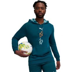 Bluza z kapturem Puma Neymar Jr Creativity Logo, Mężczyźni. Niebieskie bluzy z kapturem Puma, l, bez wzorów, z bawełny, z kapturem. Za 186.58 zł.