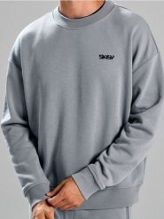 Bluza crewneck SNSY PERFORMANCE - szary. Szare bluzy bez kaptura Sinsay, l, bez wzorów, bez kaptura. W wyprzedaży za 24.99 zł.
