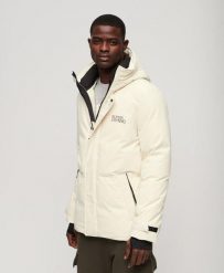Parka z kapturem City od SUPERDRY. Szare piżamy Superdry, xl, bez wzorów, z materiału, bez ramiączek. Za 600.45 zł.