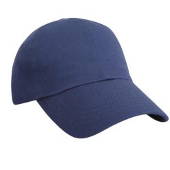 Bawełniana Czapka Z Daszkiem Drill Heavy. Niebieskie czapki z daszkiem RESULT HEADWEAR, bez wzorów, z bawełny. Za 36.99 zł.