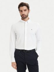Tommy Hilfiger Koszula MW0MW43433 Biały Regular Fit. Białe koszule Tommy Hilfiger, m, bez wzorów, z syntetyku, bez kołnierzyka, bez ramiączek. Za 409.99 zł.