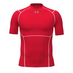 Koszulka Under Armour HeatGear Elite. Czerwone odzież kompresyjna Under Armour, m, bez wzorów, z elastanu, na fitness i siłownię. Za 228.00 zł.