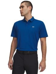 Under Armour Funkcyjna koszulka polo w kolorze niebieskim rozmiar: XL. Niebieskie koszulki polo sportowe Under Armour, xl, bez wzorów, z materiału, bez kołnierzyka, bez ramiączek, outdoorowe. Za 103.45 zł.