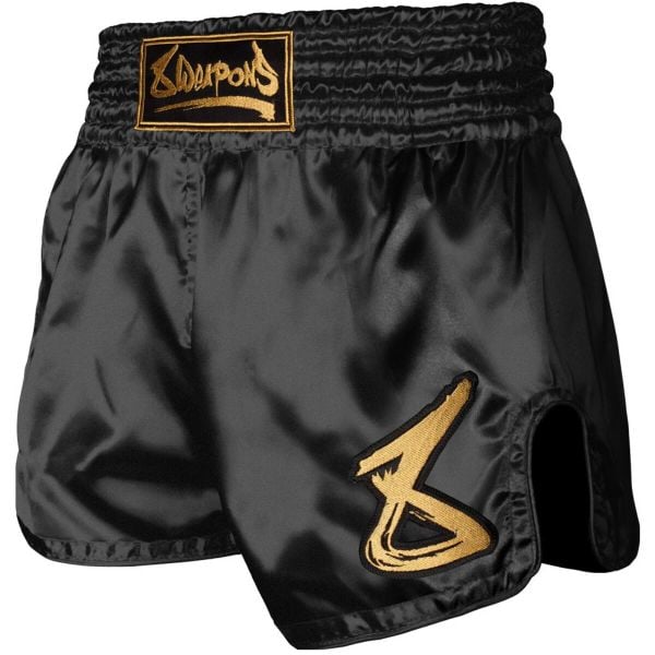 8 Weapons Spodenki Muay Thai Strike Czarne/Złote. Czarne szorty 8 WEAPONS, bez wzorów, sportowe. Za 199.00 zł.