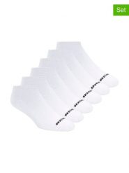 Skechers Skarpety (12 par) w kolorze białym rozmiar: 40,5-46. Białe skarpety Skechers, bez wzorów, ze splotem. Za 30.99 zł.