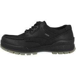 Buty do chodzenia męskie Ecco Track 25. Czarne buty turystyczne ecco, bez wzorów, z materiału, bez zapięcia, trekkingowe. Za 1,047.00 zł.