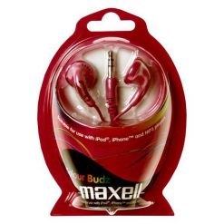 Słuchawki Maxell CB-Red (303365.01.CN). Czerwone słuchawki dokanałowe Maxell. Za 11.04 zł.